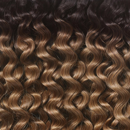 Silk Seam™ Textured Clip-In, Dark Brown/Ash Brown 3C