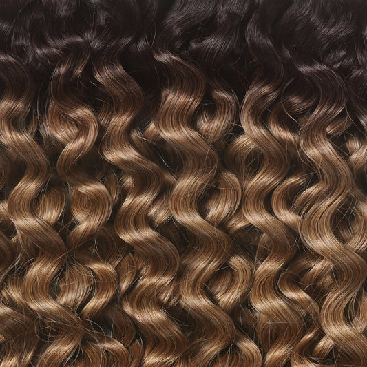 Silk Seam™ Textured Clip-In, Dark Brown/Ash Brown 3C