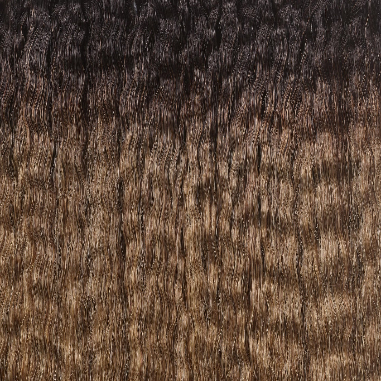 Silk Seam™ Textured Clip-In, Dark Brown/Ash Brown Blowout