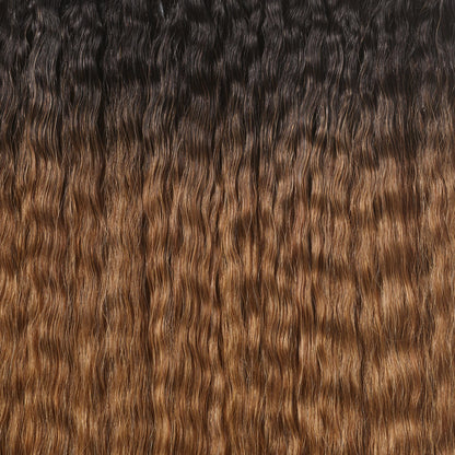 Silk Seam™ Textured Clip-In, Off Black/Almond Brown Blowout