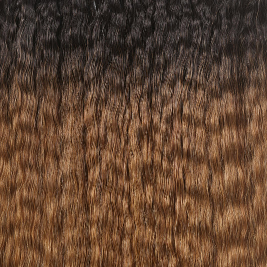 Silk Seam™ Textured Clip-In, Off Black/Almond Brown Blowout