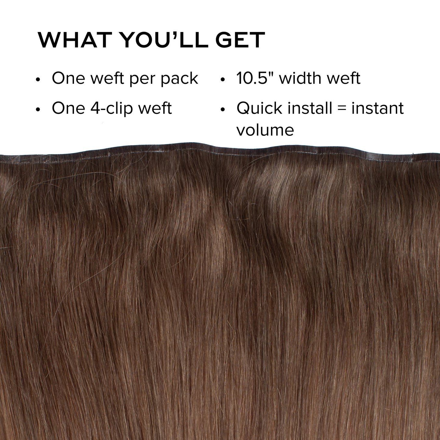 Silk Seam™ Volumizing Weft Clip-In, Ash Bronde/Strawberry Blonde