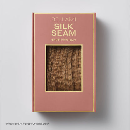 Silk Seam™ Textured Clip-In, Dark Brown/Ash Brown Blowout