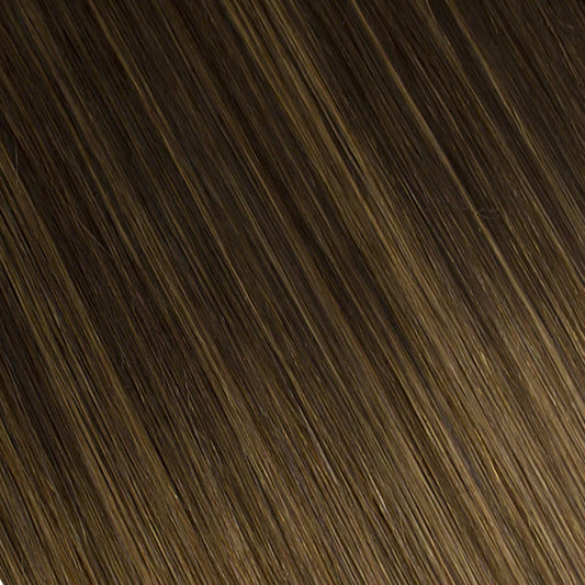 Silk Seam™ Volumizing Weft Clip-In, Dark Brown/Chestnut Brown