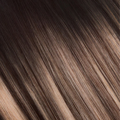 Silk Seam™ Volumizing Weft Clip-In, Dark Brown/Dirty Blonde