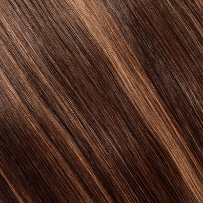 Silk Seam™ Clip-In, Dark Honey Cocoa Highlight