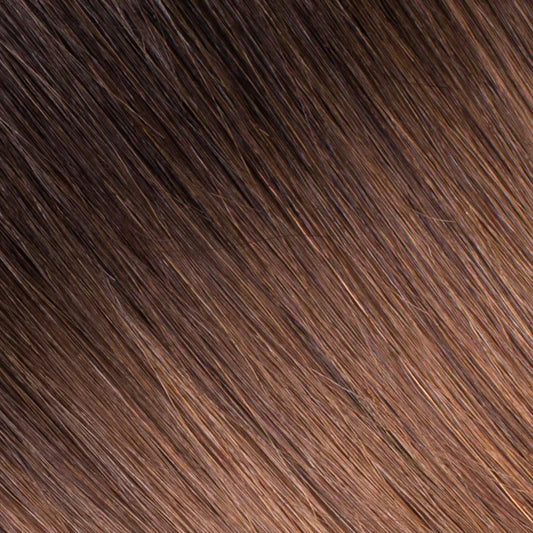 Silk Seam™ Volumizing Weft Clip-In, Off Black/Almond Brown