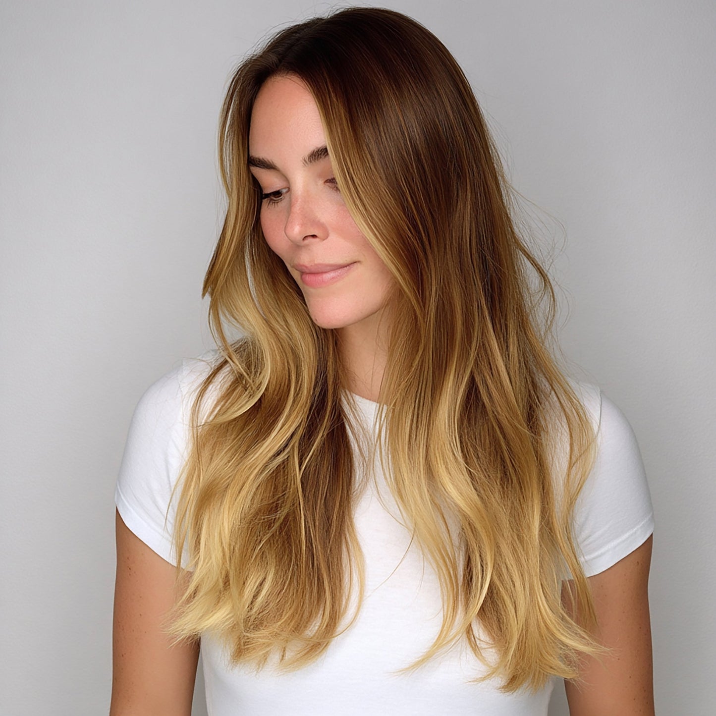 Silk Seam™ Clip-In, Warm Brown/Honey Blonde