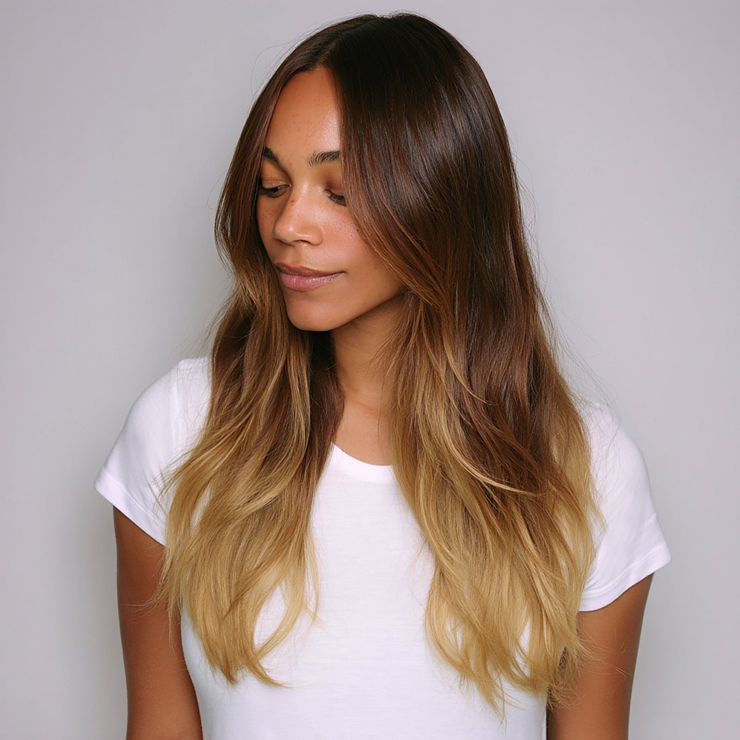 Silk Seam™ Clip-In, Warm Brown/Honey Blonde