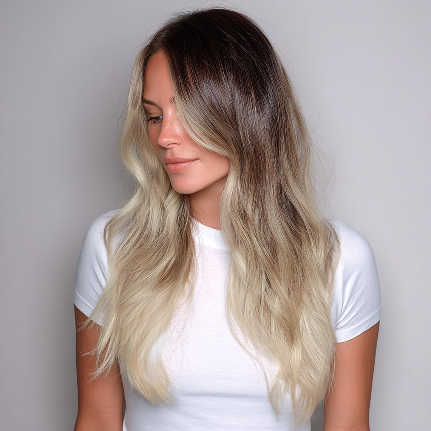 Silk Seam™ Clip-In, White Mocha